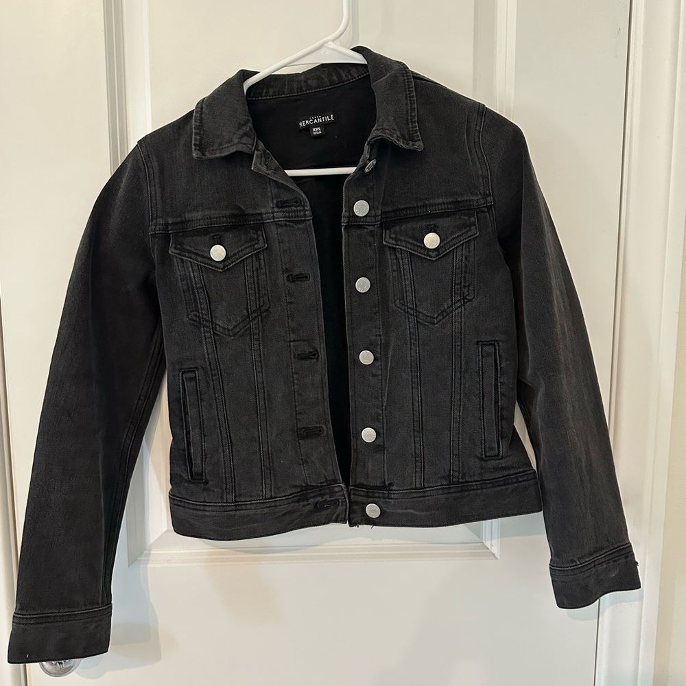 J. Crew Black Jean Jacket